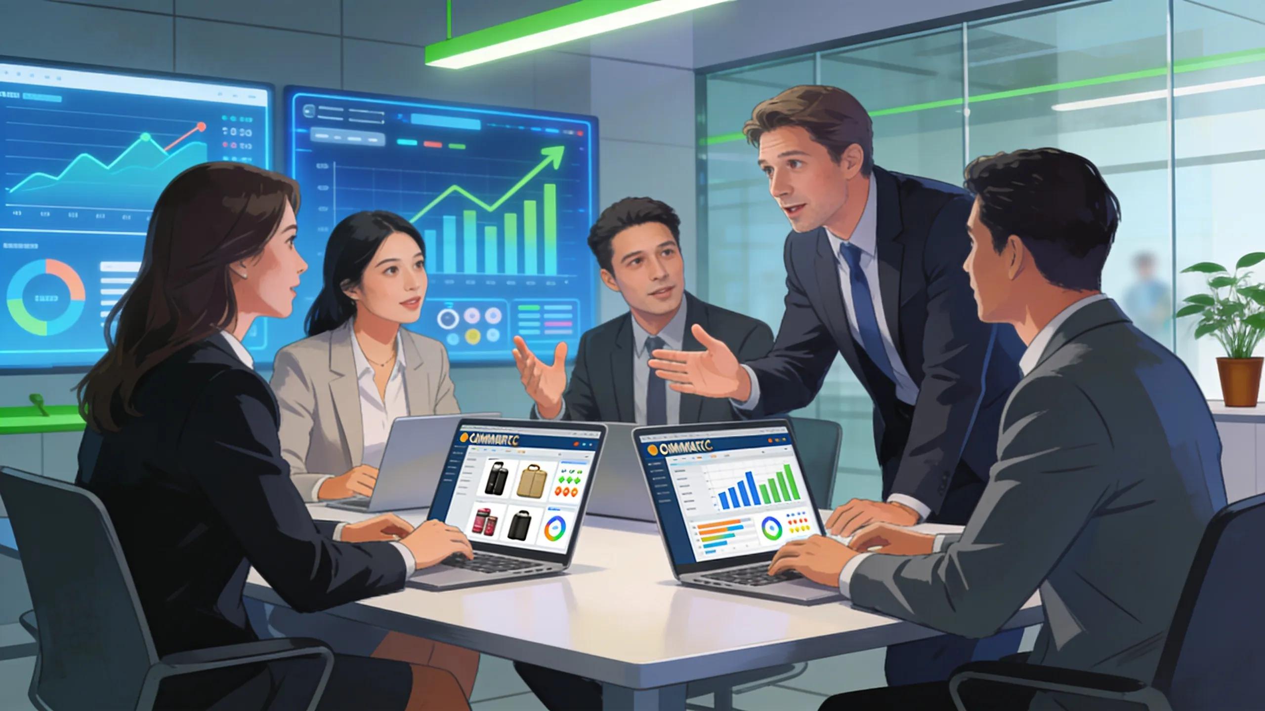 Visual evidence of increased sales performance linked to successful e-commerce platform migration